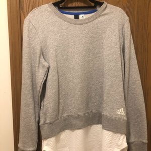 Adidas Crop Mesh Sweater